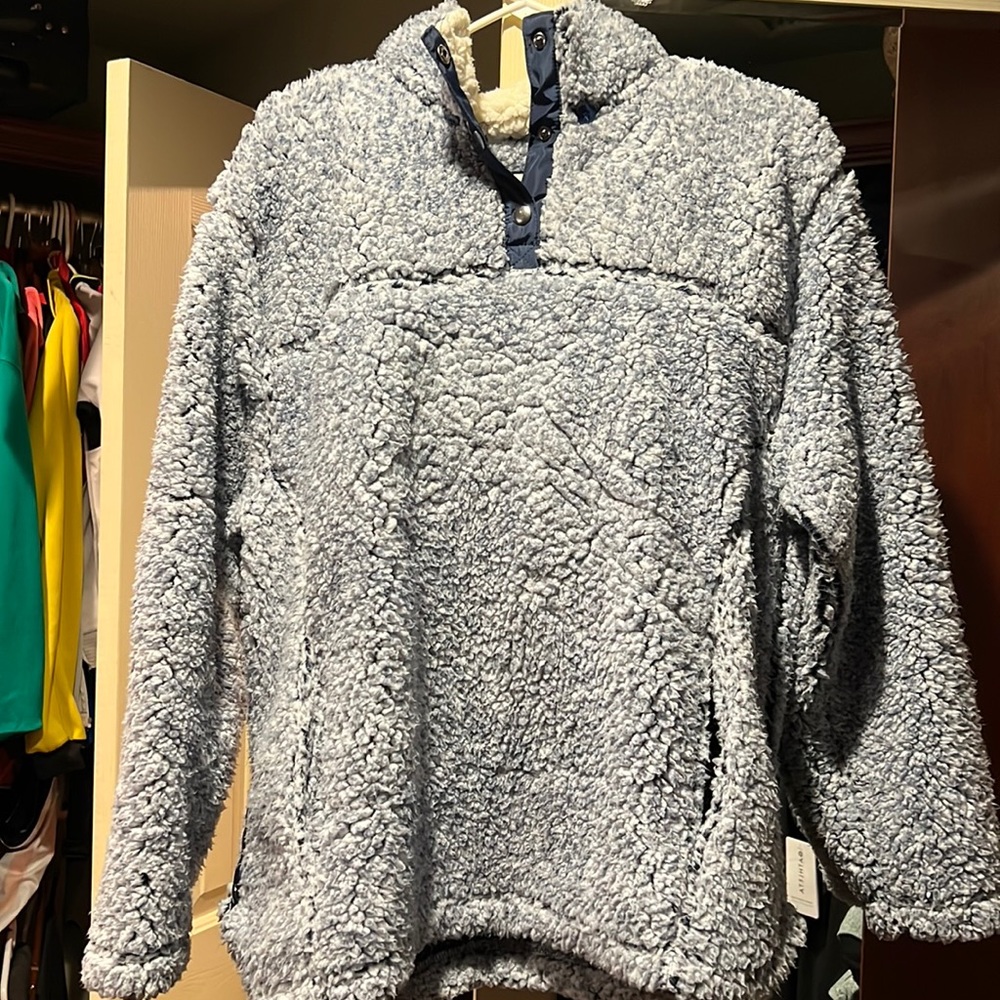 Warm fleece with hood